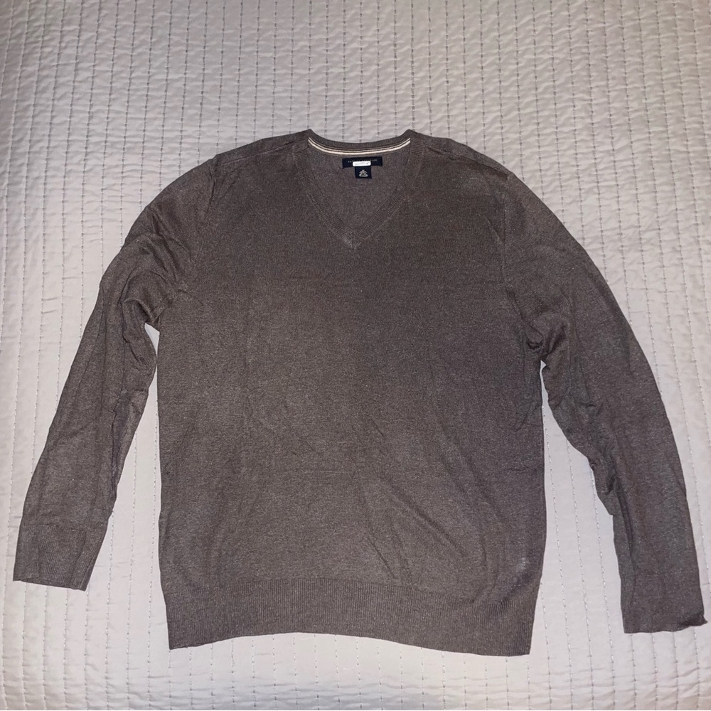 Banana Republic Light Brown V-Neck Sweater